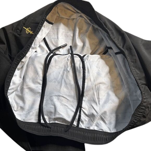 LRD Men's Performance Workout Shorts With Compression Liner Black Size XL - Picture 6 of 7